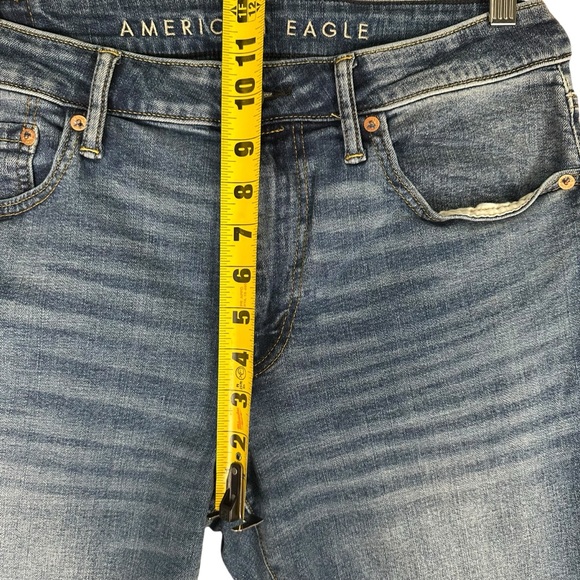 American Eagle AirFlex Slim Fit Denim Jean Men's Size 34X32 Blue Pant Stretch - Picture 5 of 9